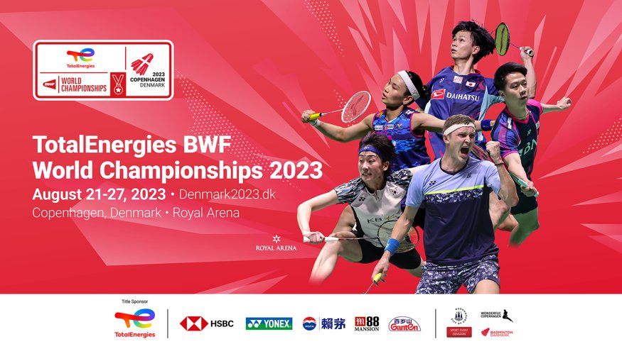 Badminton: TotalEnergies BWF World Championships 2023 August 21-27, Copenhagen, Royal Arena, Denmark, © Badmintonphotos von Frank Kossiski